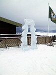 Isstatyn gjorde att vi skyndade oss hem�t...