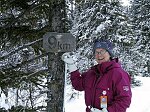 Efter ett tag kom vi till 9 km-skylten. Ibland g�r det l�ttare �n man annar...