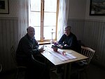...som synes. Efter att ha intagit en stut med getost och kaffe d�rtill.