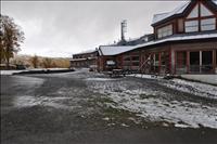 Det sg lite grtt ut, men ver fjllet drborta var det ljusare