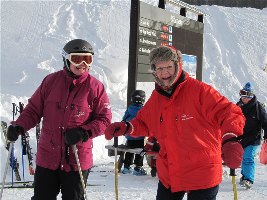 Vi startade skid�kningen f�r s�songen med att �ka upp i Vargliften i Bj�rnen.