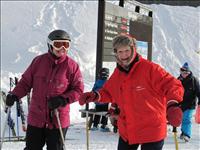 Vi startade skidåkningen för säsongen med att åka upp i Vargliften i Björnen.