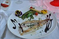 Grillad sj�tunga (med blommor...)