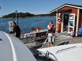 Tankning på Husarö