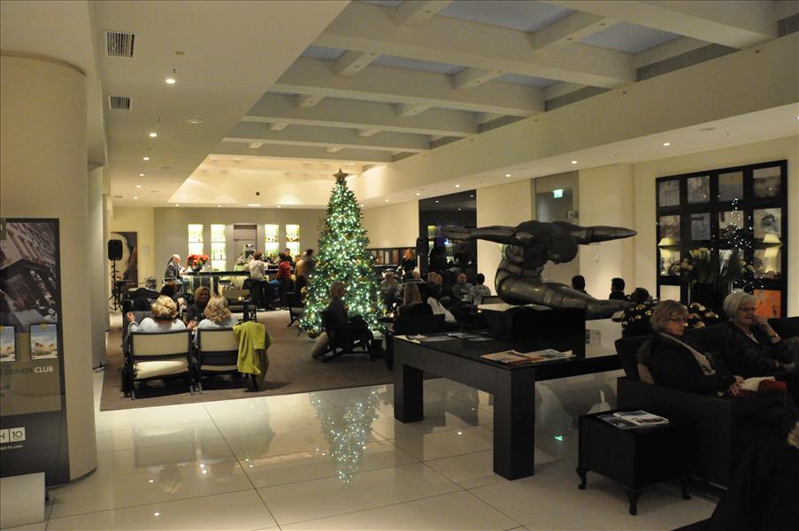 En del av lobbyn i v�rt hotell