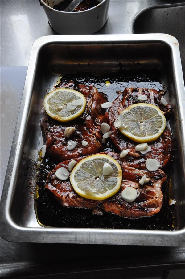 Marinering f�re grillen