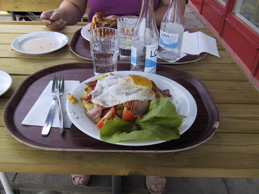 ...och bacon och �gg ocks�...
