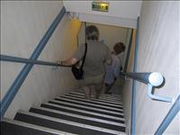 Trappan i hotellet �r brant ut�ver det vanliga