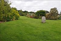 Hela tr�dg�rden ligger p� en sluttning och best�r av �ar av v�xter, d�remellan �r det gr�smattor