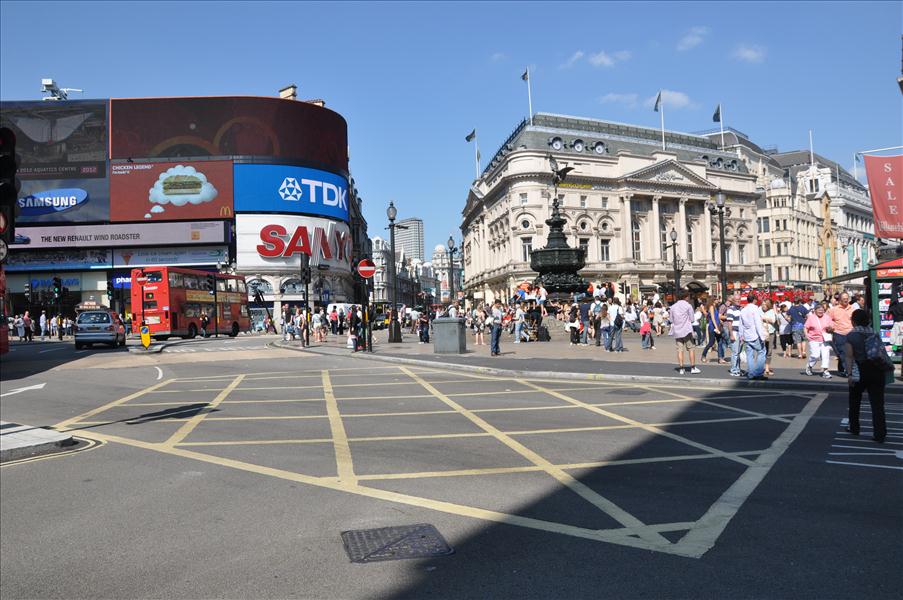 Piccadilly Circus var sig likt.