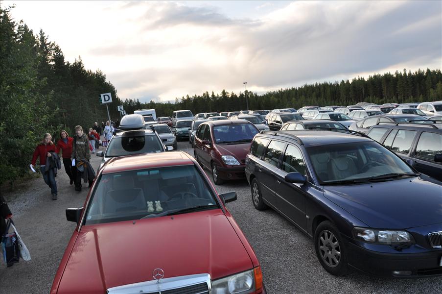 Nyss ankomna till Dalhalla - vi var inte ensamma - det var fullsatt