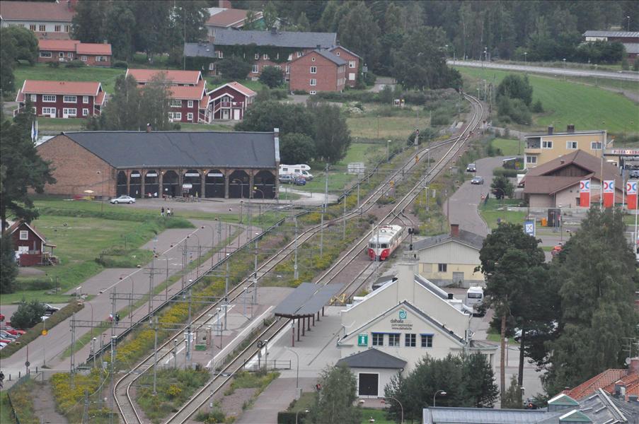 Stationen sedd fr�n Hotell Lerdalsh�jden