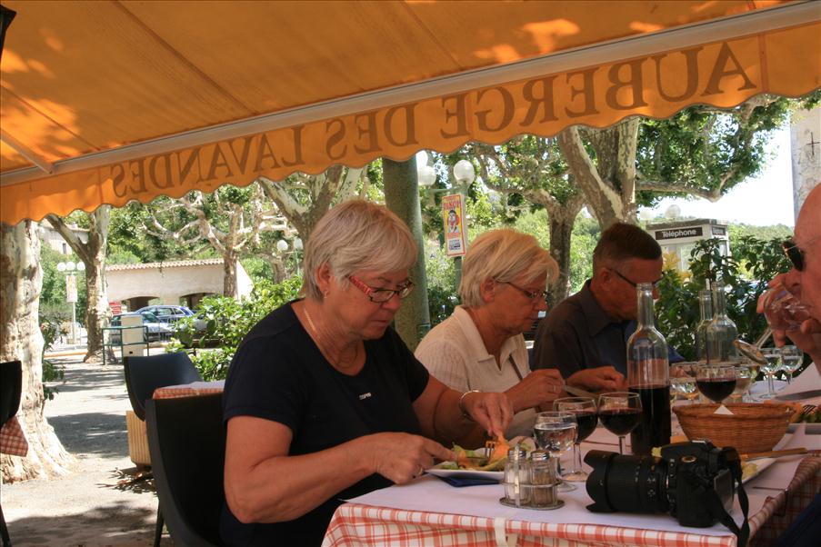 Lunch p� en norsk�gd restaurang
