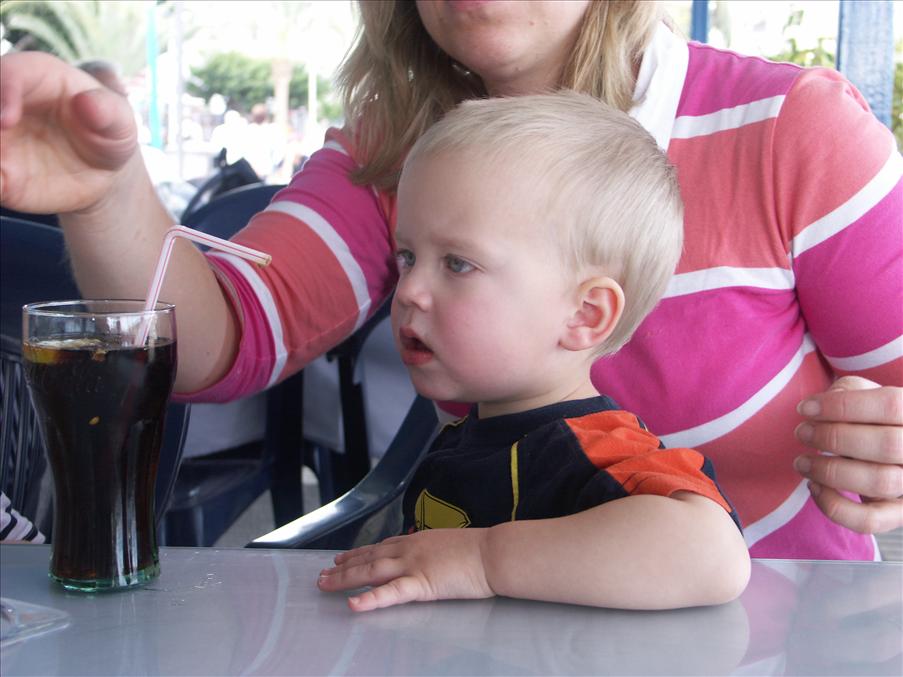 ...och cola till Lucas