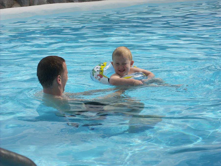 Simma med pappa �r helt ok
