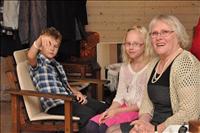 Olle, Ida och Margareta, som h�r fick en liten stund att sitta ned