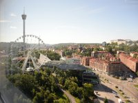 Vårt rum var på 22:a våningen, delvis med utsikt mot Liseberg (som var stängt).