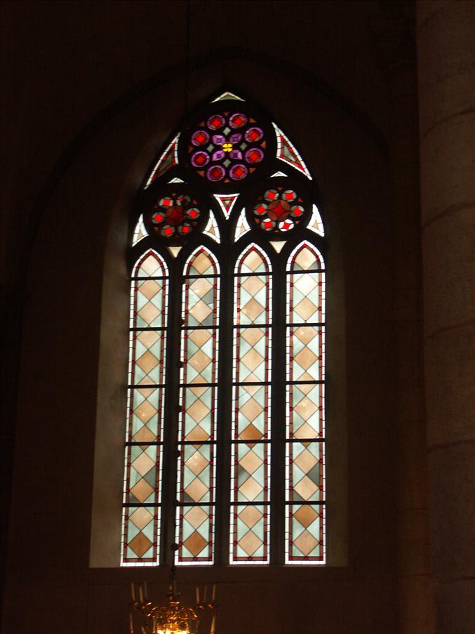 Ett av f�nstren i domkyrkan