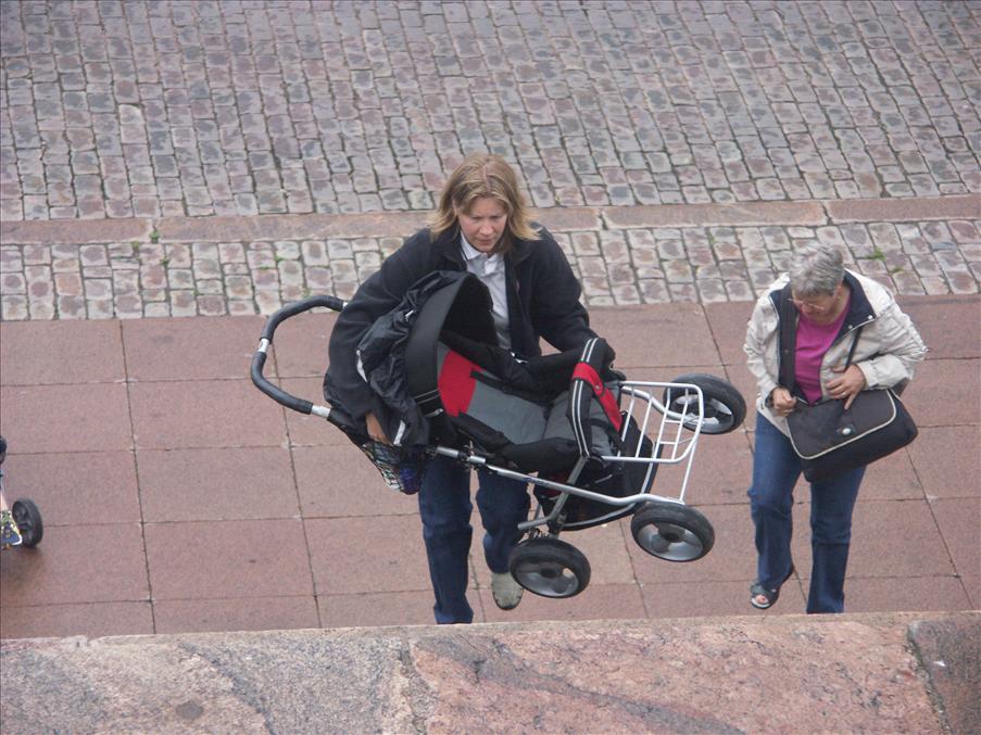 Mia tog barnvagnen