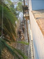 �snekaravan utanf�r rummet p� morgonen