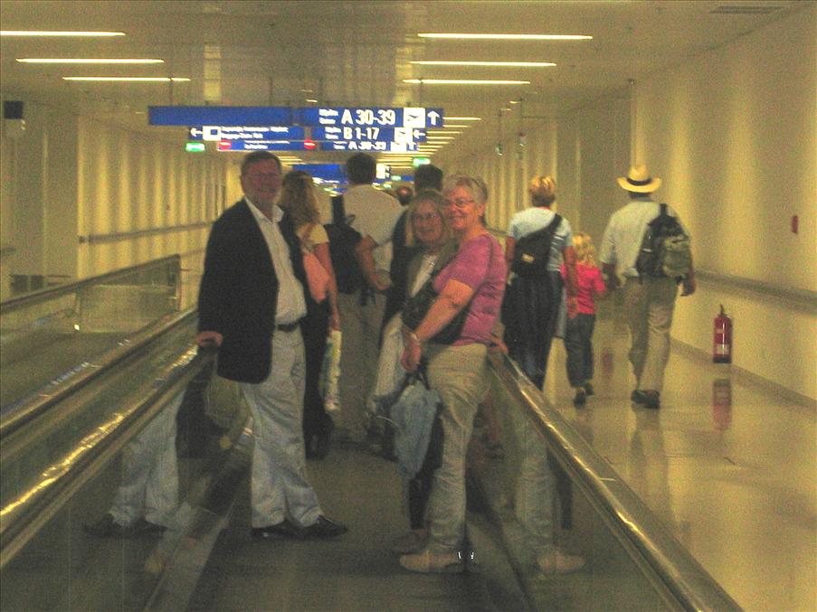 ...men vi tog det lugnt p� rullbandet