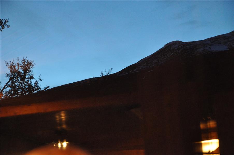 Solen har redan g�tt ner
