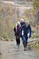 Vandringen b�rjar med en stigning p� c:a 70 m