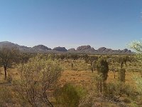 Kata Tjuta är en annan bergsformation som inte ligger så långt från Uluru.