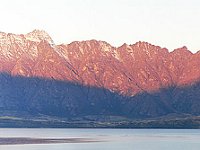 The Remarkables at dusk