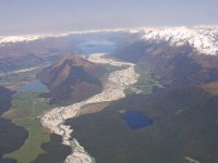 Aerial Veiw looking Towards Queenstown from behind Mt. A