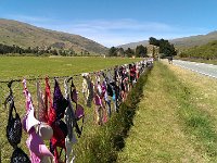 Strax norr om Cardrona hänger dessa, säkert 200 m.