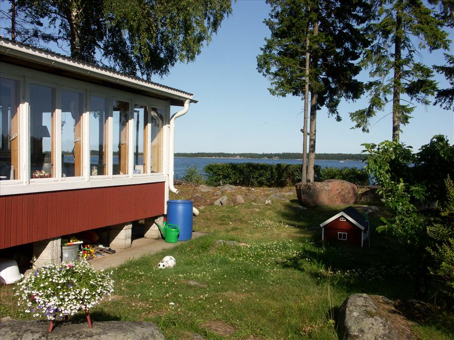 Utsikten fr�n stugan �r helt fantastisk