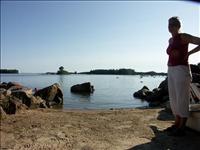 En alldeles egen badstrand