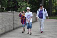 Sista biten till parkeringen efter 5,5 timmar i Kolm�rdens djurpark