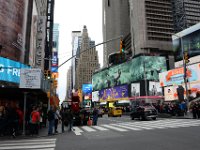 Times Square - nu börjar vår vandring längs Broadway