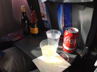 Traditionen bjuder att champagne ska alltid (om möjligt) intas i början av resan