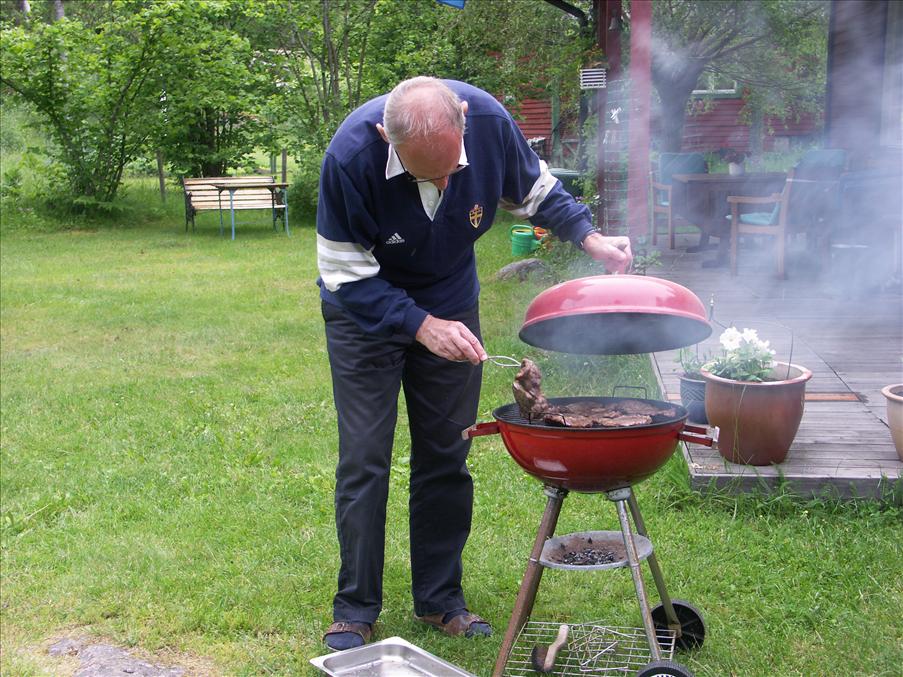 Grillm�staren i aktion