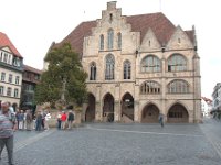 Lunchstopp i Hildesheim, på en restaurang vid Weinnachtsmarkt, efter otaliga vägarbeten och några köer