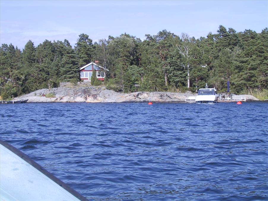 Land i sikte! Fantastiskt l�ge!