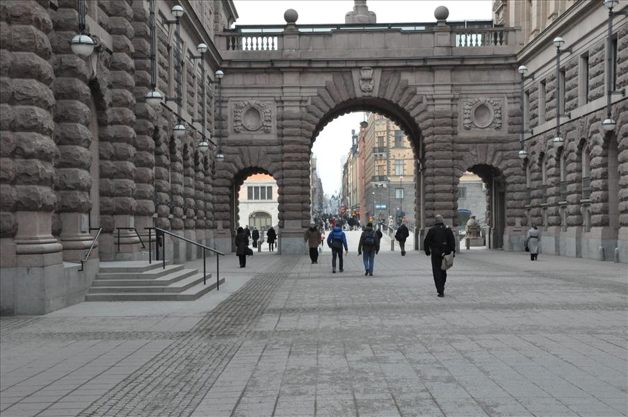 Vi passerade Riksdagshuset