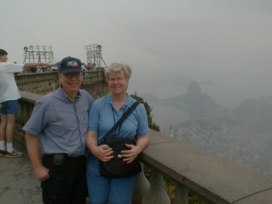 Turister i dimma p� Corcovado