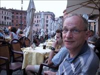 Staffan trivs p Piazza Navona