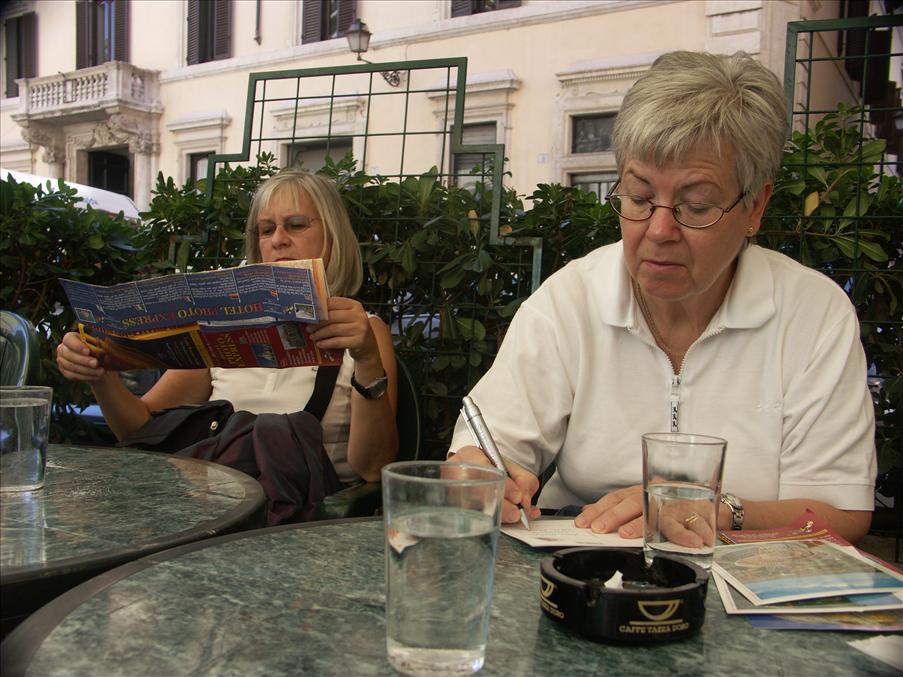 Kaffe- och vykortspaus