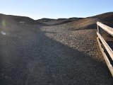 På väg upp på slagghögarna