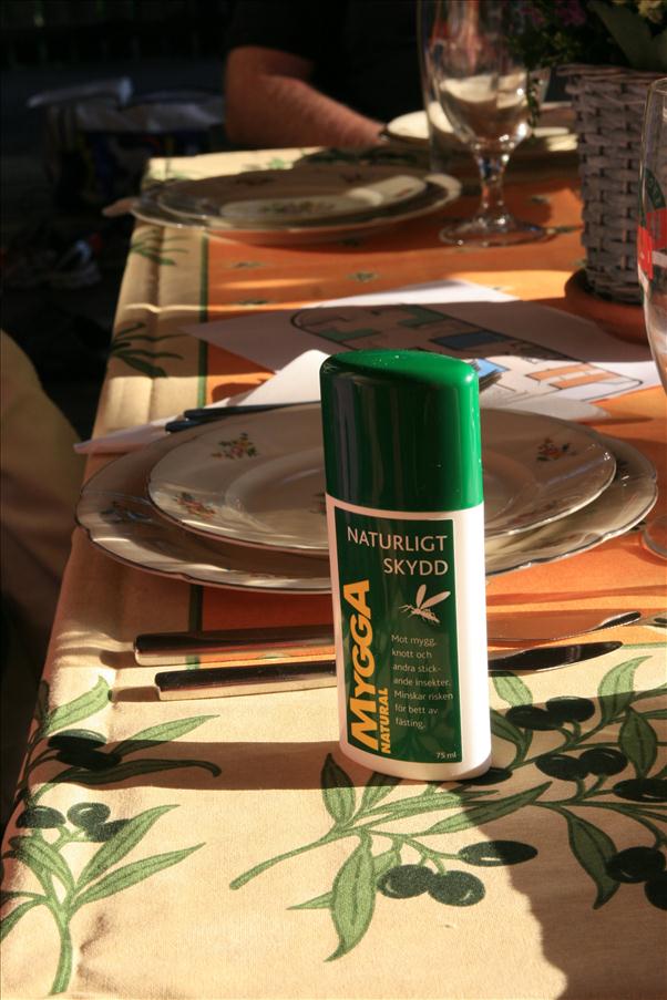 Myggspray �r p� sin plats