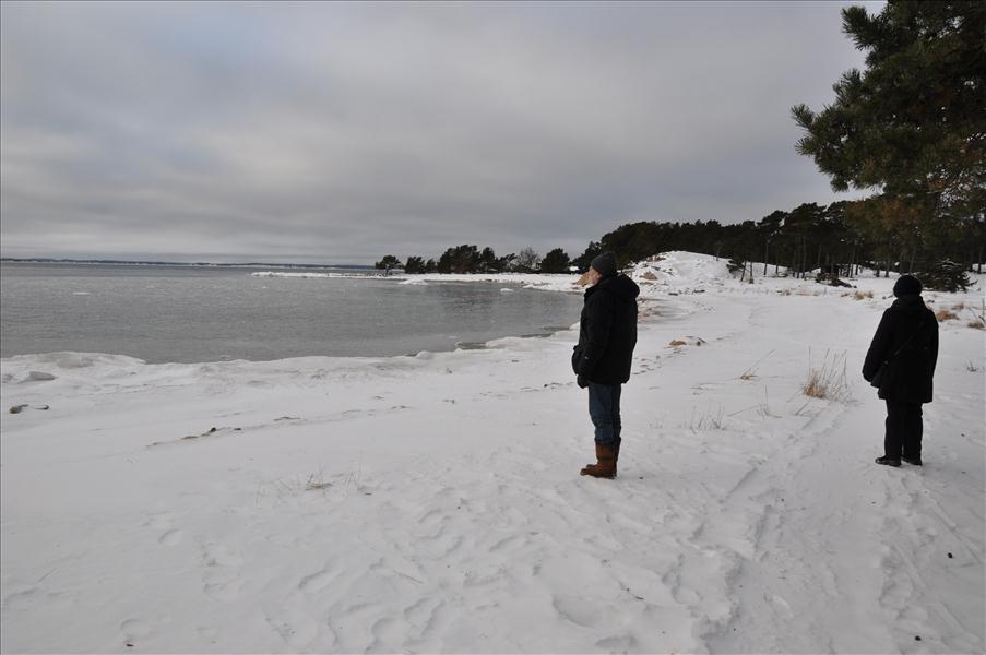 Detta �r Trouville, men bra s� kallt denna g�ng. Sommaren -59 vart det v�ldigt varmt.
