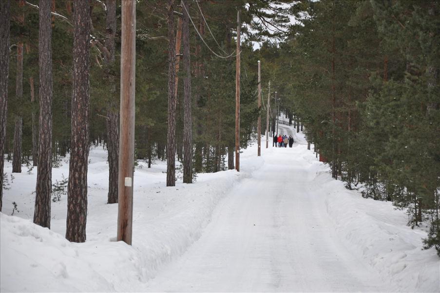 Vi �r p� v�g mot hamnen igen och m�ter h�r grupparbetarna