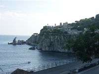 Nu �r vi i Taormina - utsikt fr�n hotellet