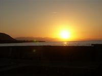 Solen ska just g� ned