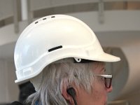 Vi fick hörlurar för trådlös överföring från vår guide